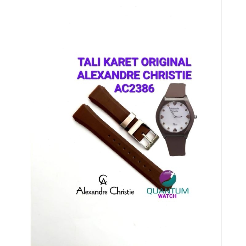 STRAP JAM KARET JAM RUBBER STRAP TALI JAM ALEXANDRE CHRISTIE AC2386 AC 2604 AC 2702 AC 2386 Ac 2772 