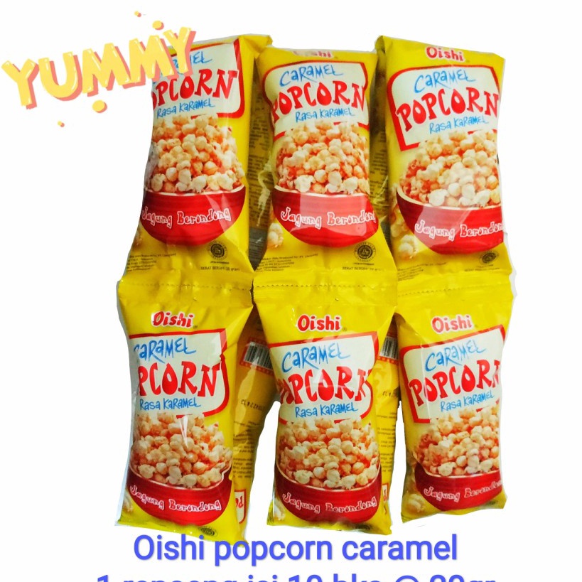 

✻Paling Popular oishi popcorn caramel karamel | renceng isi 10 bks T87