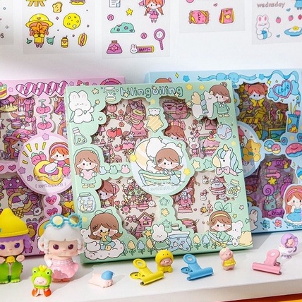 

SU96 NG 100 Lembar Stiker Motif Kartun Korea Lucu Anti Air Dekorasi Handbook Scrapbook DIY ➺Best Seller