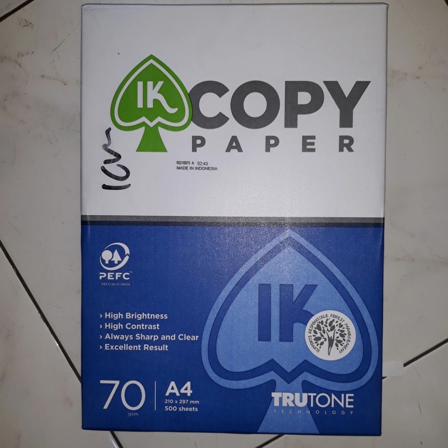 

12.12 Product HOT Kertas HVS A4 70 gr IK copy paper !!!