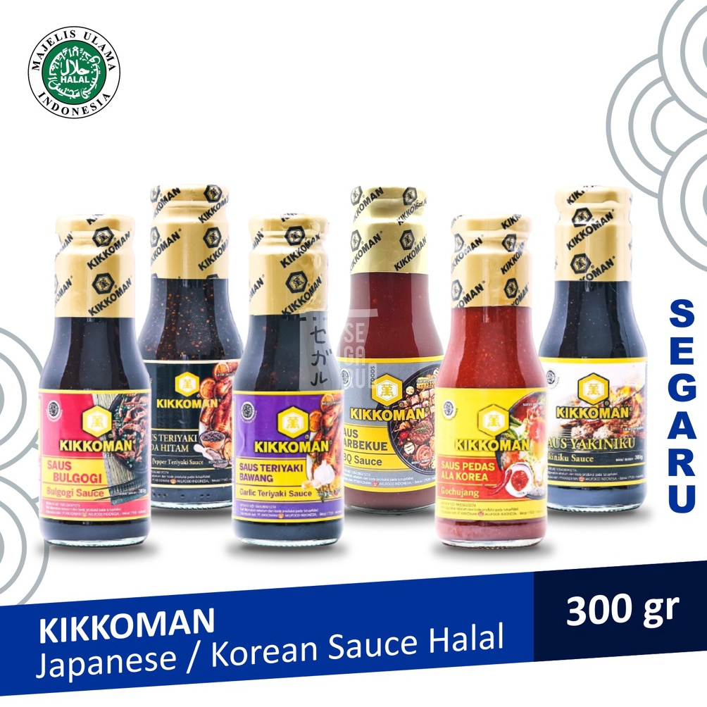 

Re4dy sto0ck KIKKOMAN Gochujang Bulgogi Garlic Teriyaki Blackpepper Yakiniku BBQ 300 gram [88]