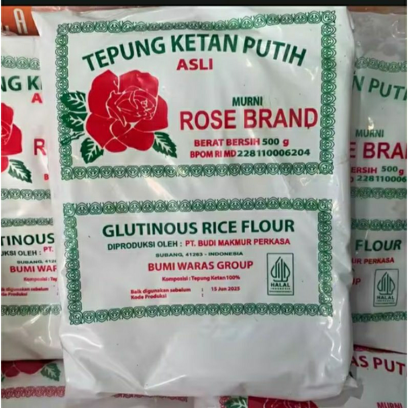 

TEPUNG KETAN PUTIH ROSE BRAND 500 GRAM