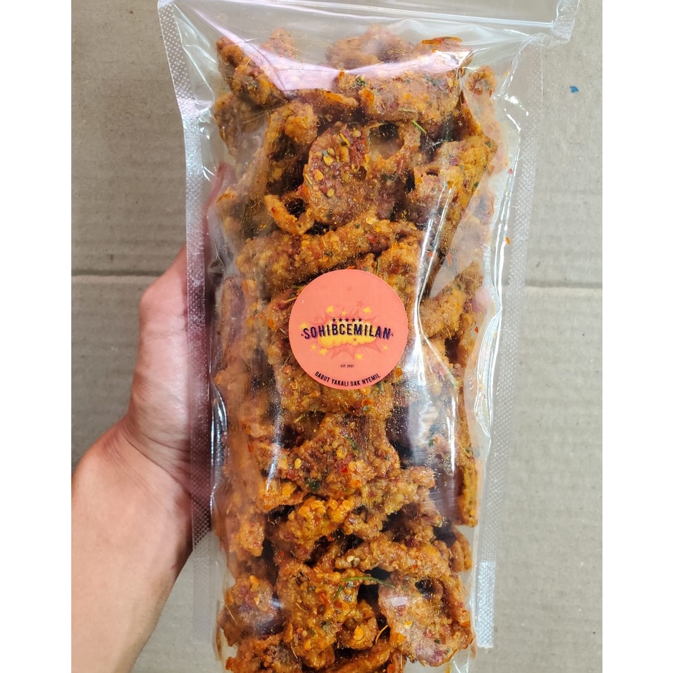 

Bay@r Di Tempat Keripik Kulit Ayam Crispy Pedas Daun Jeruk 500gr Murah_Meriah