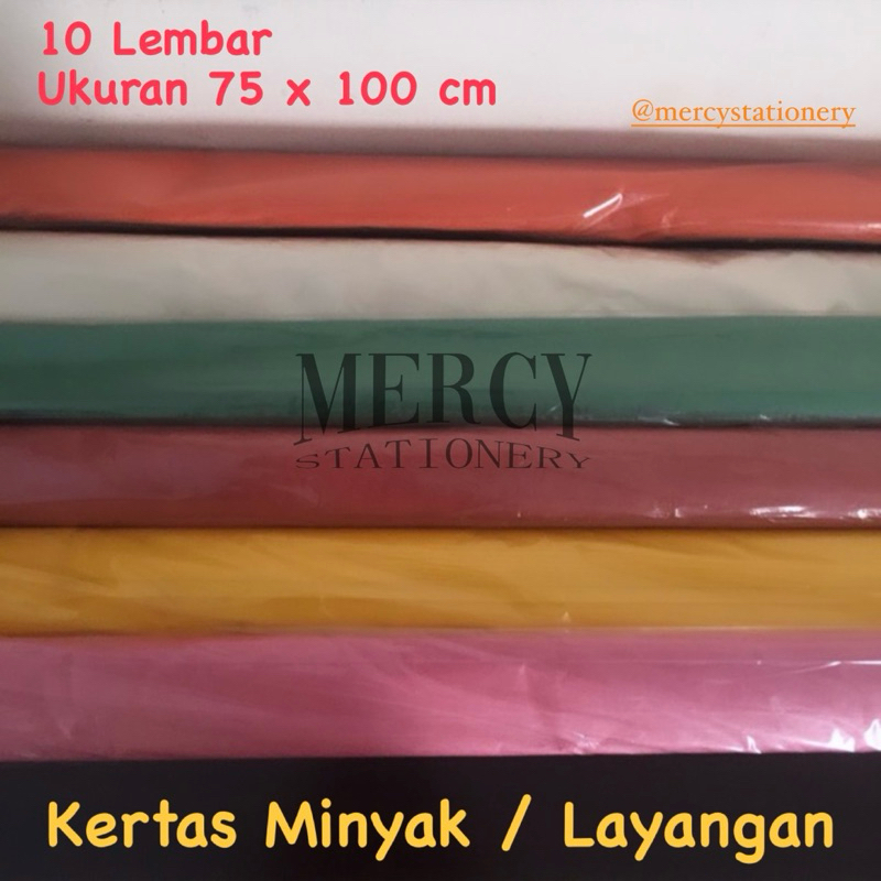 

Kertas Minyak Warna Ukuran 75x100 Cm - Kertas Layangan