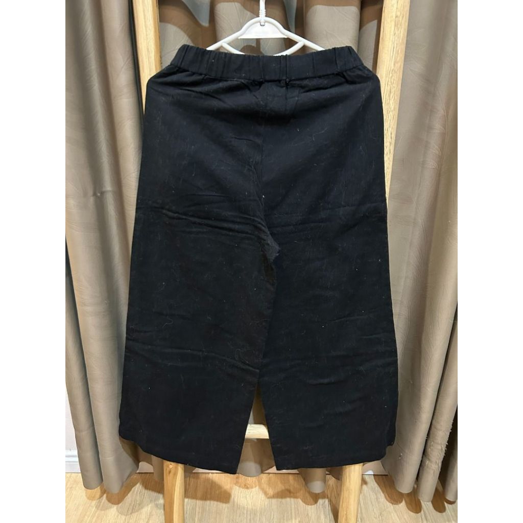 EPRISE 100% Original Celana Pants Panjang Linen Santai Hitam Preloved