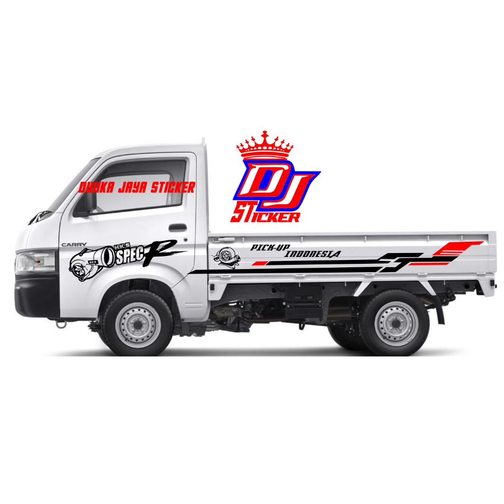 sticker body mobil pick up elegant sticker universal mobil pick up