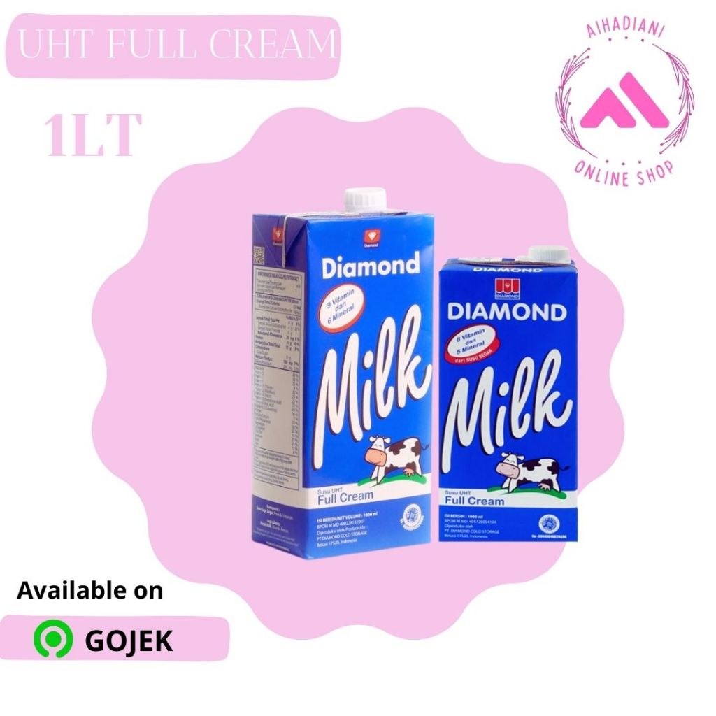 

Diamond milk UHT full cream 1Liter