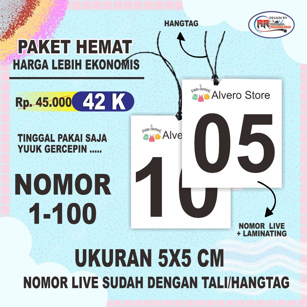 

PAKET HEMAT NOMOR LIVE + HANGTAG MURAAAHH