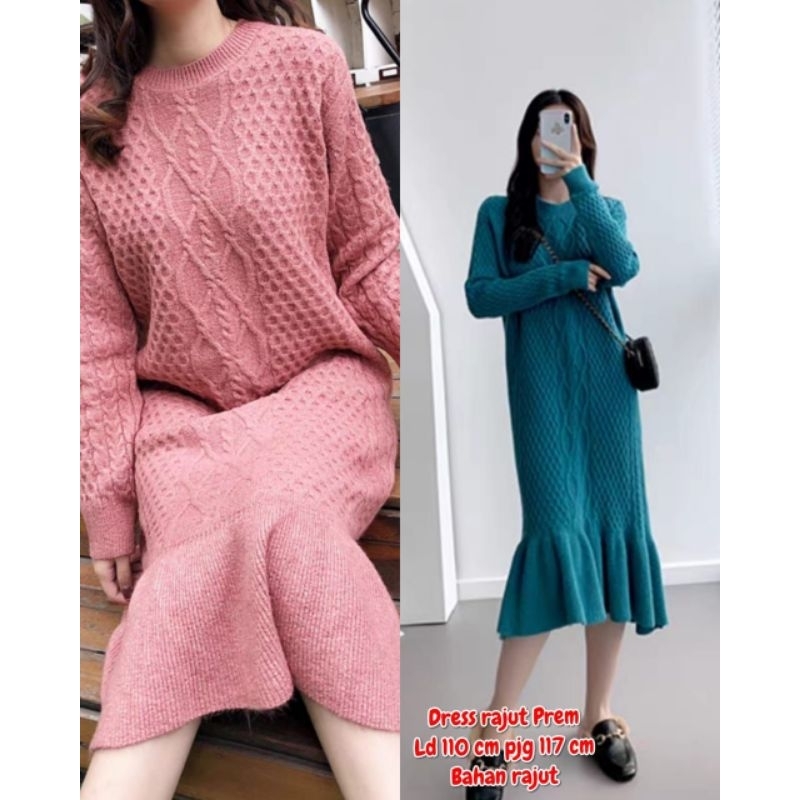 Dress Rajut Import Premium