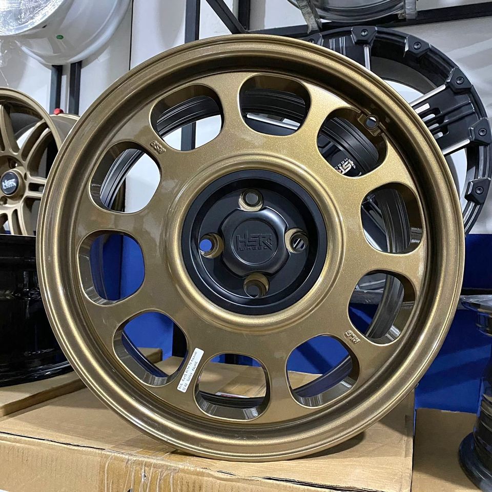 VELG HSR KLG RING 17 WARNA BRONZE LUBANG 4X100 LEBAR 7,5