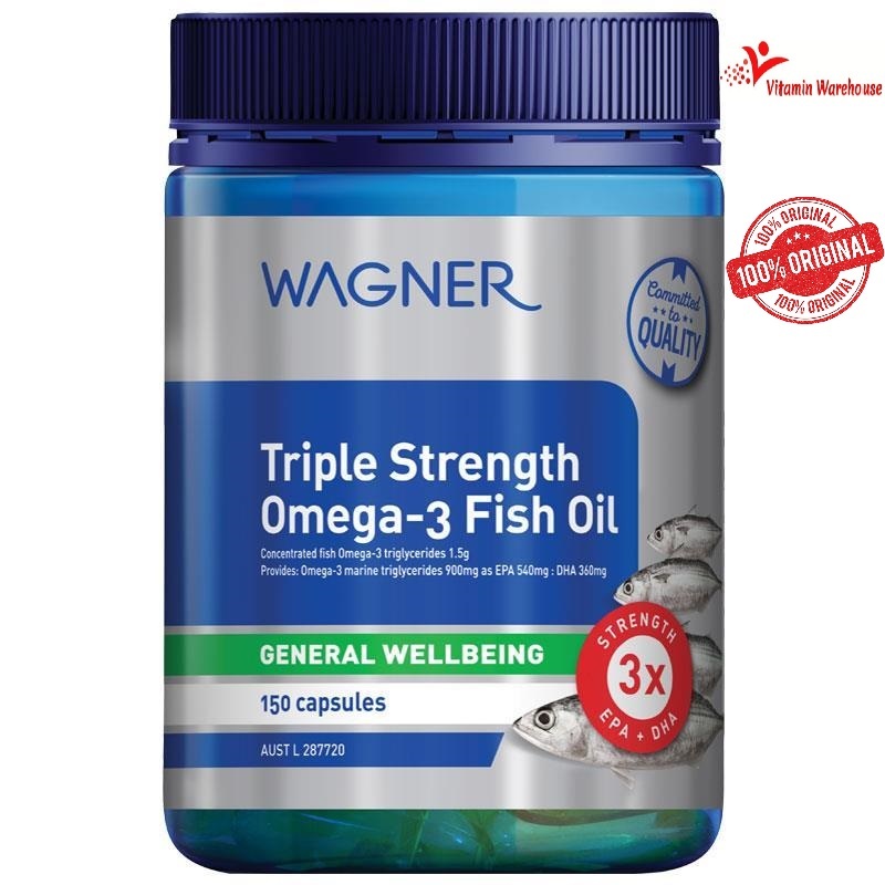Wagner Triple Strength Omega-3 Fish Oil - 150 Capsules
