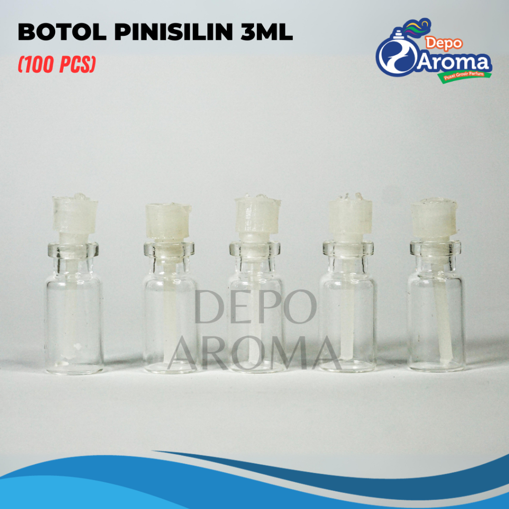Botol Pinisilin 3ml (isi 100 pcs)