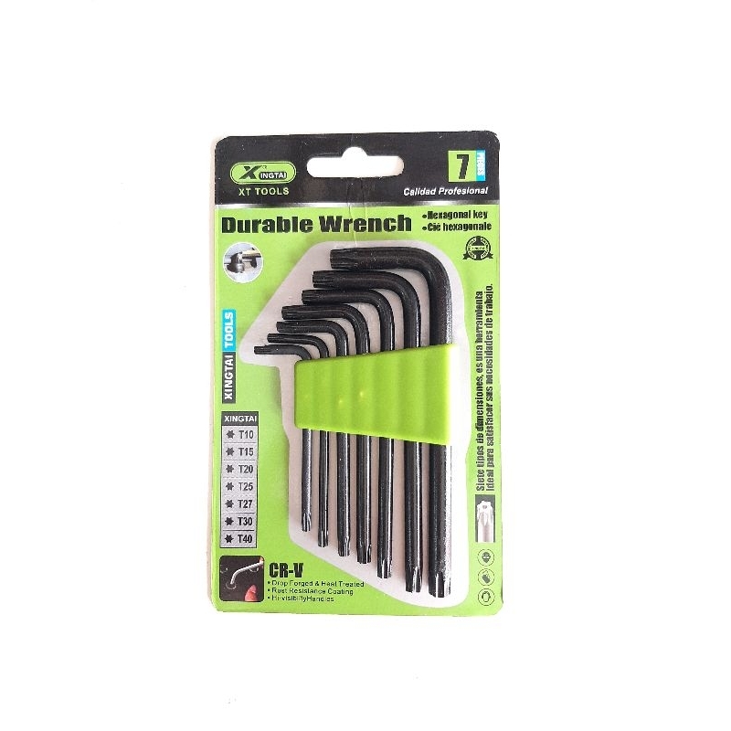 Kunci L bintang set 7pcs mini hitam Xingtai