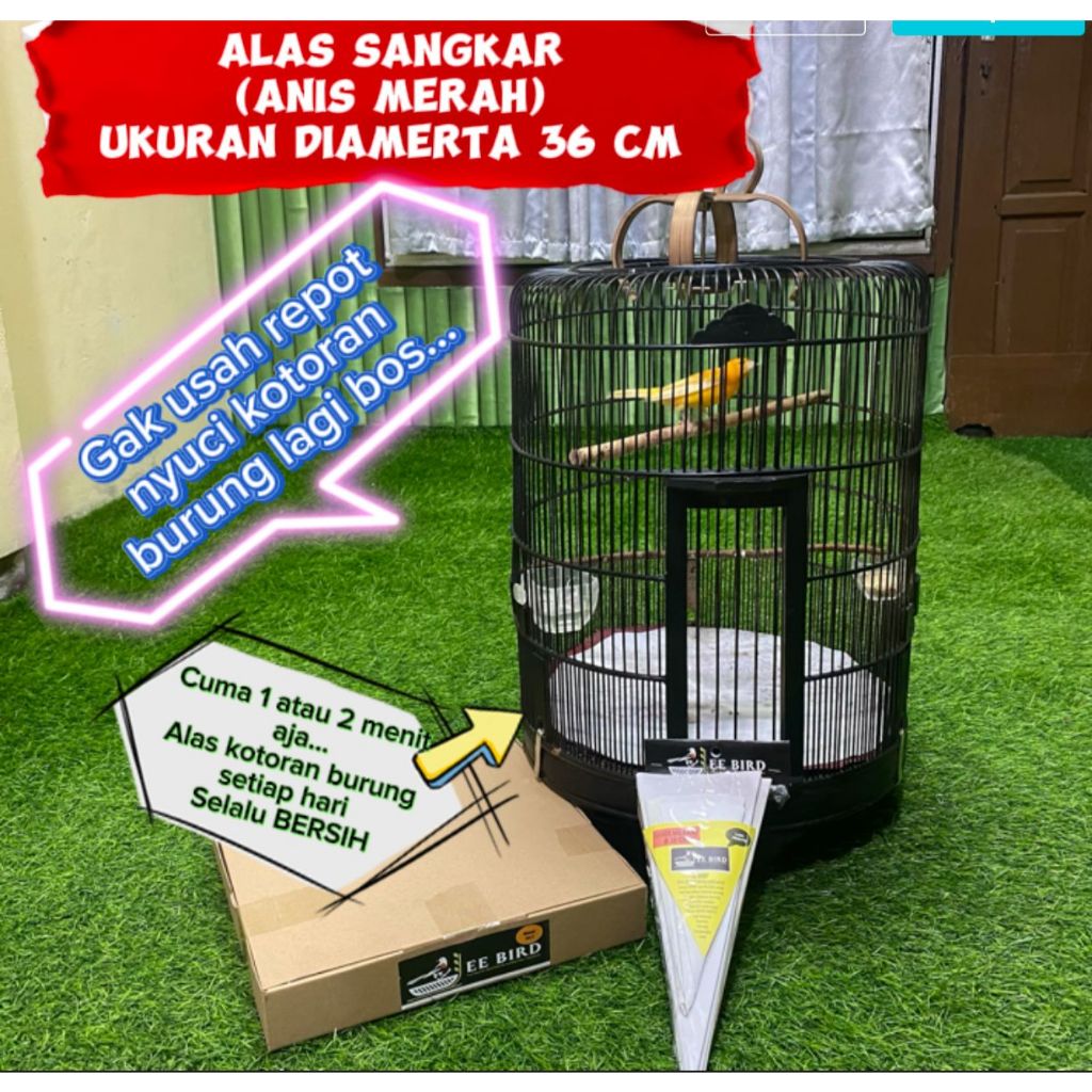 ALAS SANGKAR KANDANG BURUNG ANIS MERAH ( PER BOX )