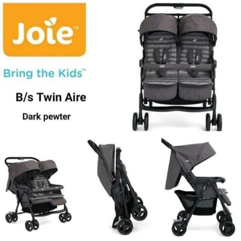 stroller joie meet aire twin | stroller kembar | kereta dorong bayi kembar
