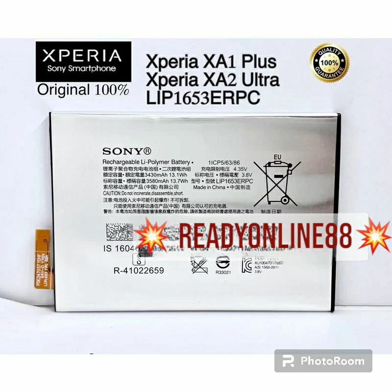 Baterai Sony Xperia XZ3 Batre Sony LIP1660ERPC Original