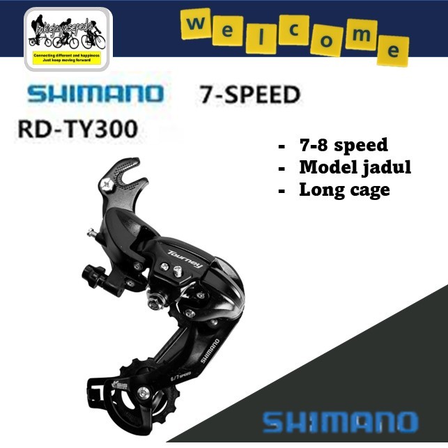 Shimano RD Rear Derailleur 6-7-8 speed untuk operan belakang sepeda model jadul dengan kuping long c