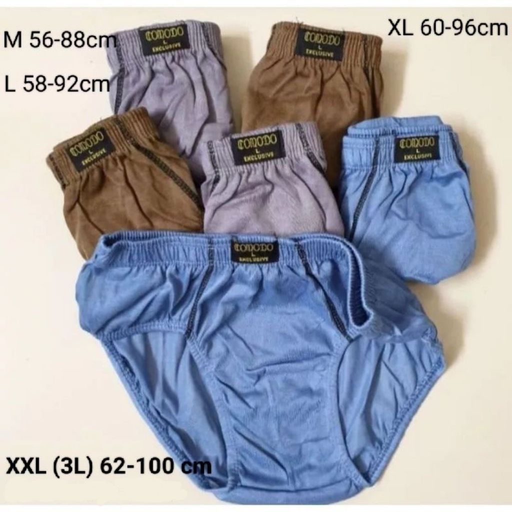 GG Celana Dalam Pria Comodo size M L XL XXL CD Laki Lusinan
