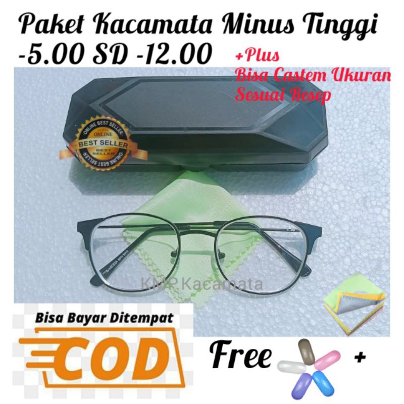 Kacamata/Plus Castem sesuai dengan Ukuran Kacamata Pria dan Wanita 0.25