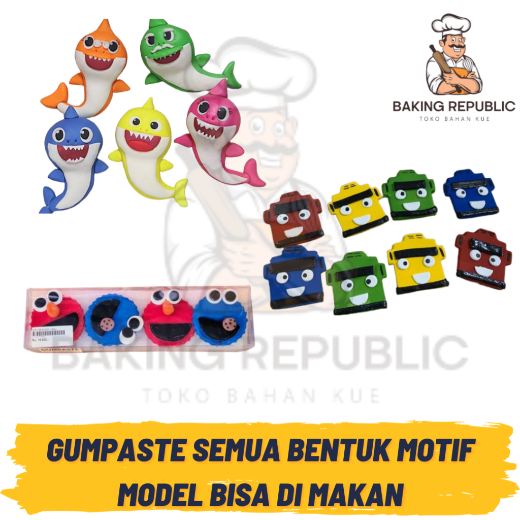 

GUMPASTE SEMUA MOTIF | TOPPER KUE | TOPPER DESSERT BISA DIMAKAN | GUMPASTE SEMUA BENTUK MOTIF