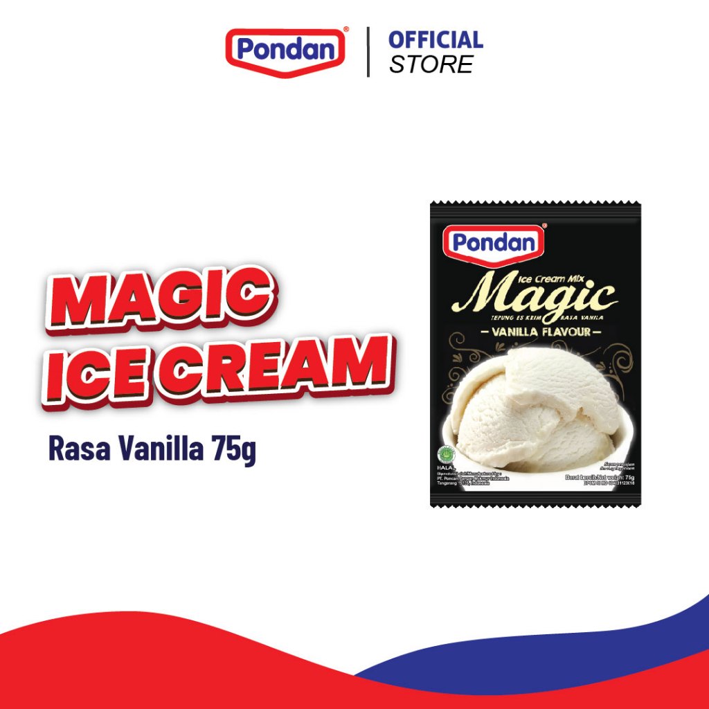 

(DISKON 50%) Pondan Ice Cream Vanilla 75g EXPIRED 5 AGUSTUS 2025