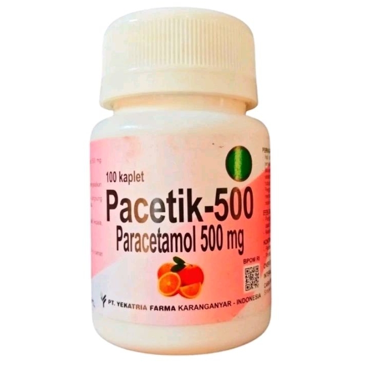 PACETIK 500 - Paracetamol 500mg (100's /Botol) | Pamol 500mg