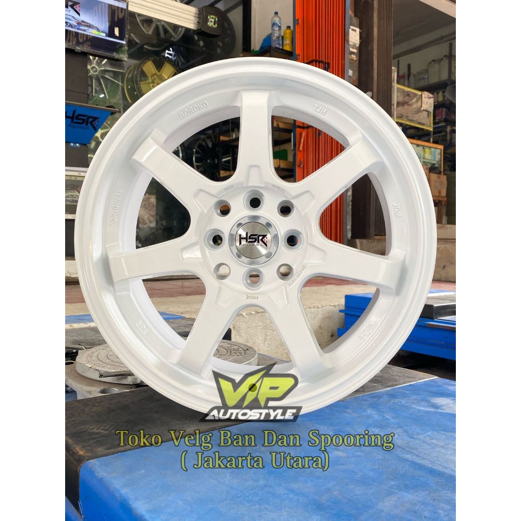 HSR Wheel Kelapa Gading - Pelek Mobil Xenia Dan Avanza Ring 16 R16 HSR TJH White