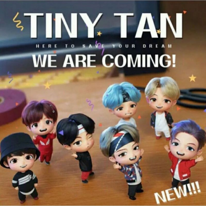 Gantungan Kunci/Keychain BTS TINY TAN Chibi Lucu