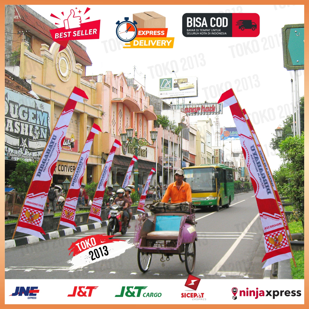 UMBUL UMBUL JUMBO CATUR DIRGAHAYU 4 METER