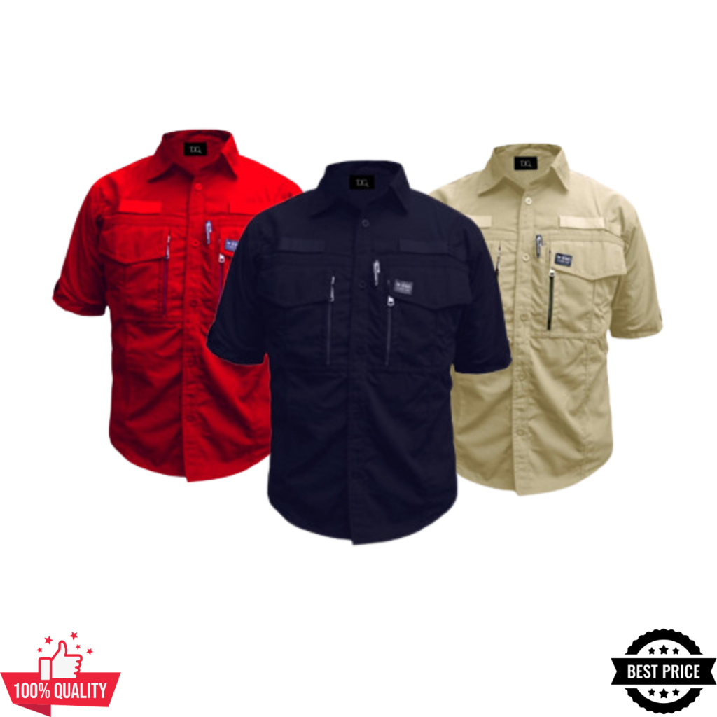 Kemeja Tactical W-Tac Lengan Pendek Bahan Ripstop kemeja Pria Lapangan kemeja outdoor
