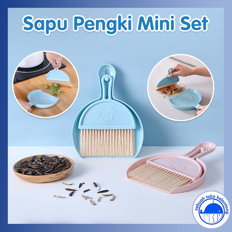 Sapu Mini Mobil Set Pengki Sapu Meja Lantai Sapu Pengki Sikat Dashboard Kolong Mini Dust Mobil SAPU 