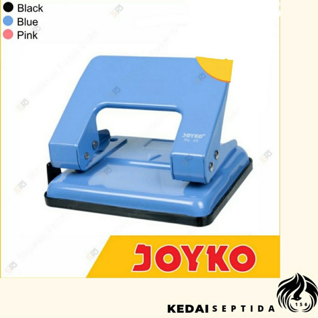 

pembolong kertas dua lobang joyko no. 40 - dual hole punch - hitam