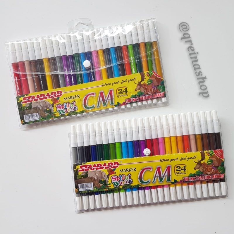 

#Qreinashop Spidol Warna Standard Marker 24 Warna