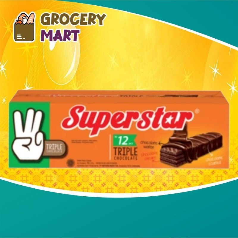 

SuperStar Wafer Triple Chocolate 192gr -1 PACK