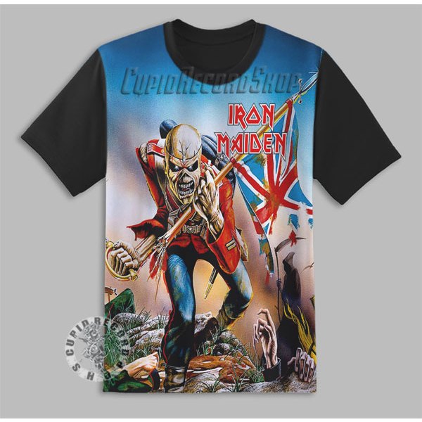 Kaos Iron Maiden Kaos Anak Band Iron Maiden The Trooper -3D- Baju Iron Maiden Kaos Anak Baju Anak Ba