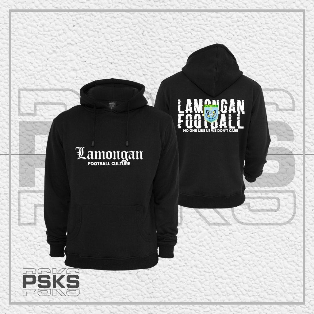 Hoodie Jaket LAMONGAN Football // Hoodie Suporter PERSELA// COTTON FLEENCE