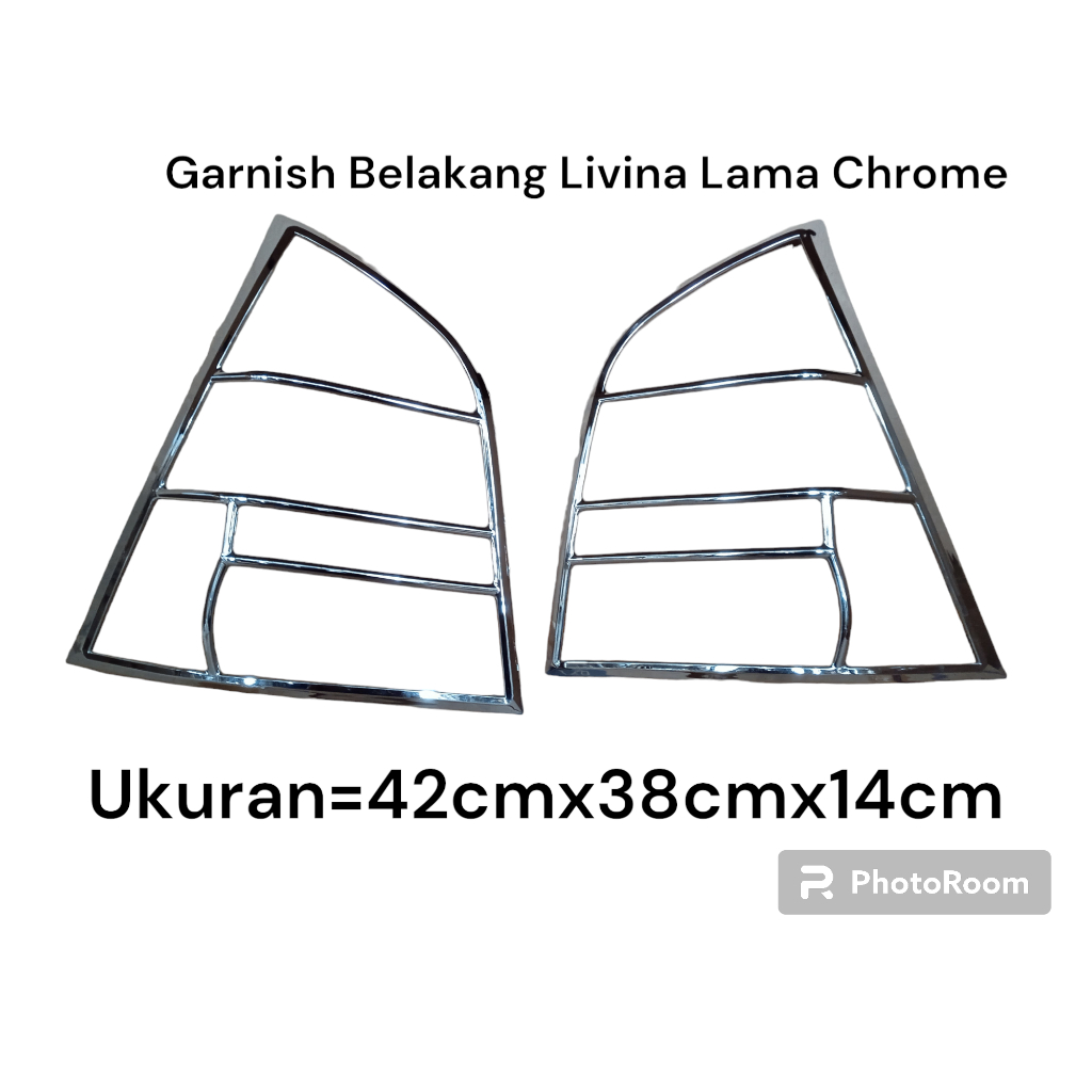 Garnish depan belakang g.n livina Chrome List Lampu nissan livina garnish Lis lampu mobil nissan liv