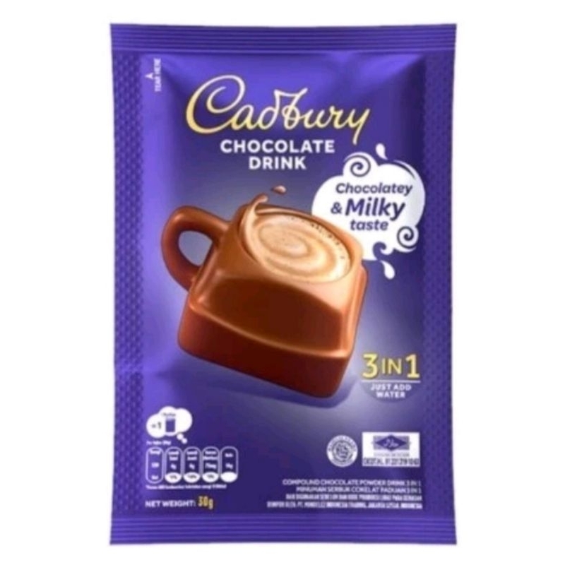 

Cadbury Hot Chocolate Drink 3 in 1 Malaysia (sachet)