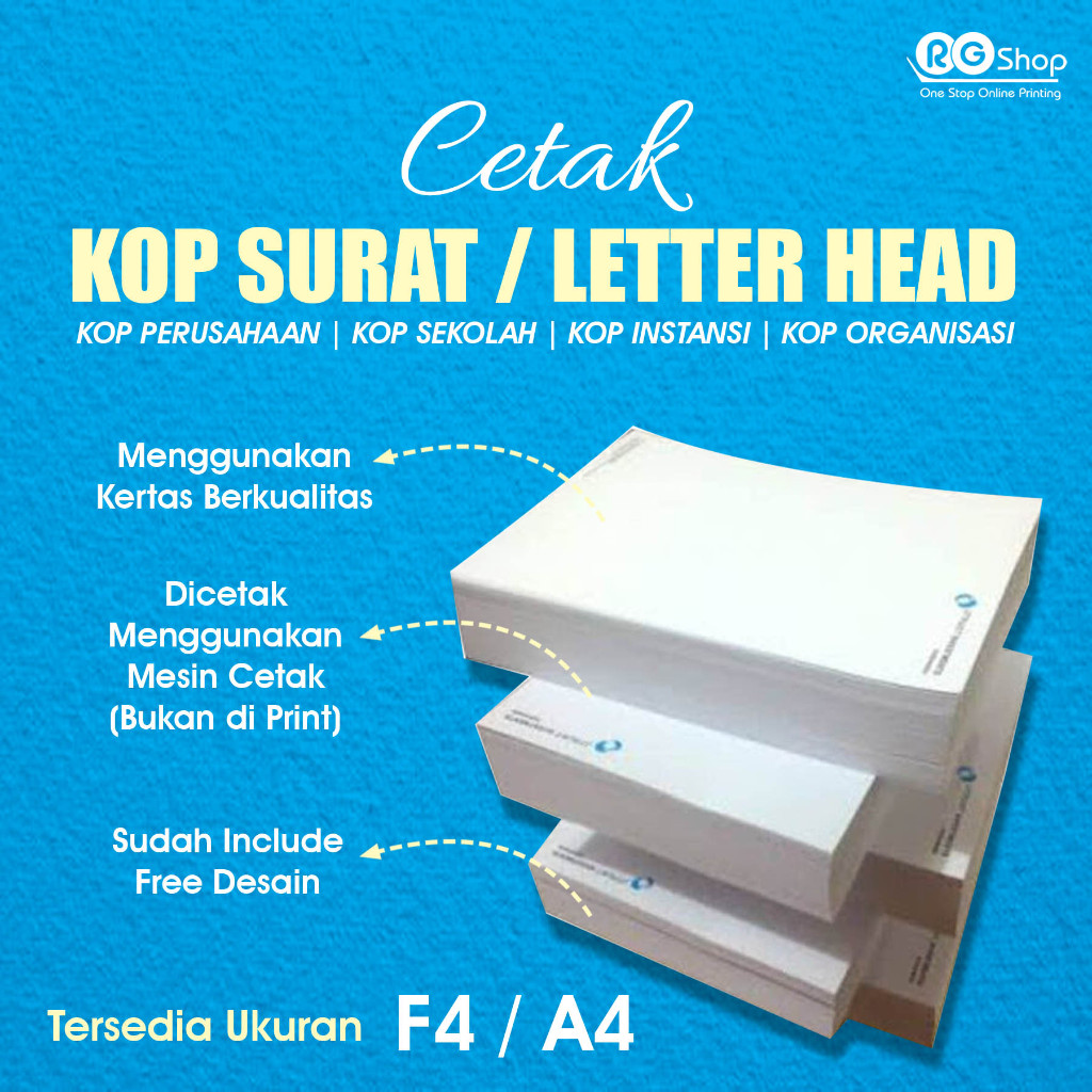 

KOP SURAT LETTER HEAD A4 F4