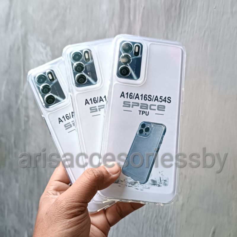 Case Oppo A16 Transparan Protec Camera TPU