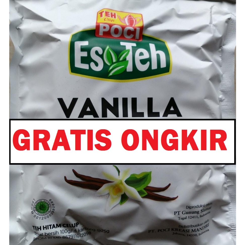 

[♧L99➤] tps01- teh poci vanilla 100gr, celup jumbo vanilla Kerenz