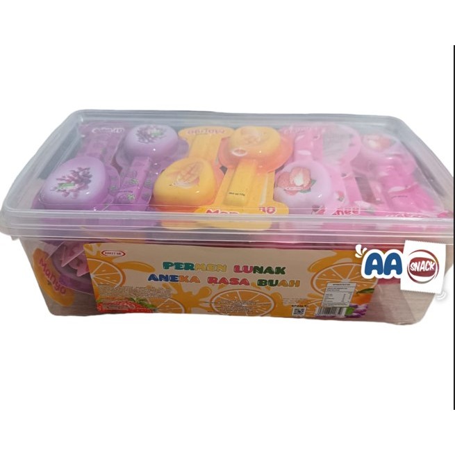 

SWEEET ME PERMEN LUNAK FRUIT TUPPERWARE ISI 50 X 12 GR
