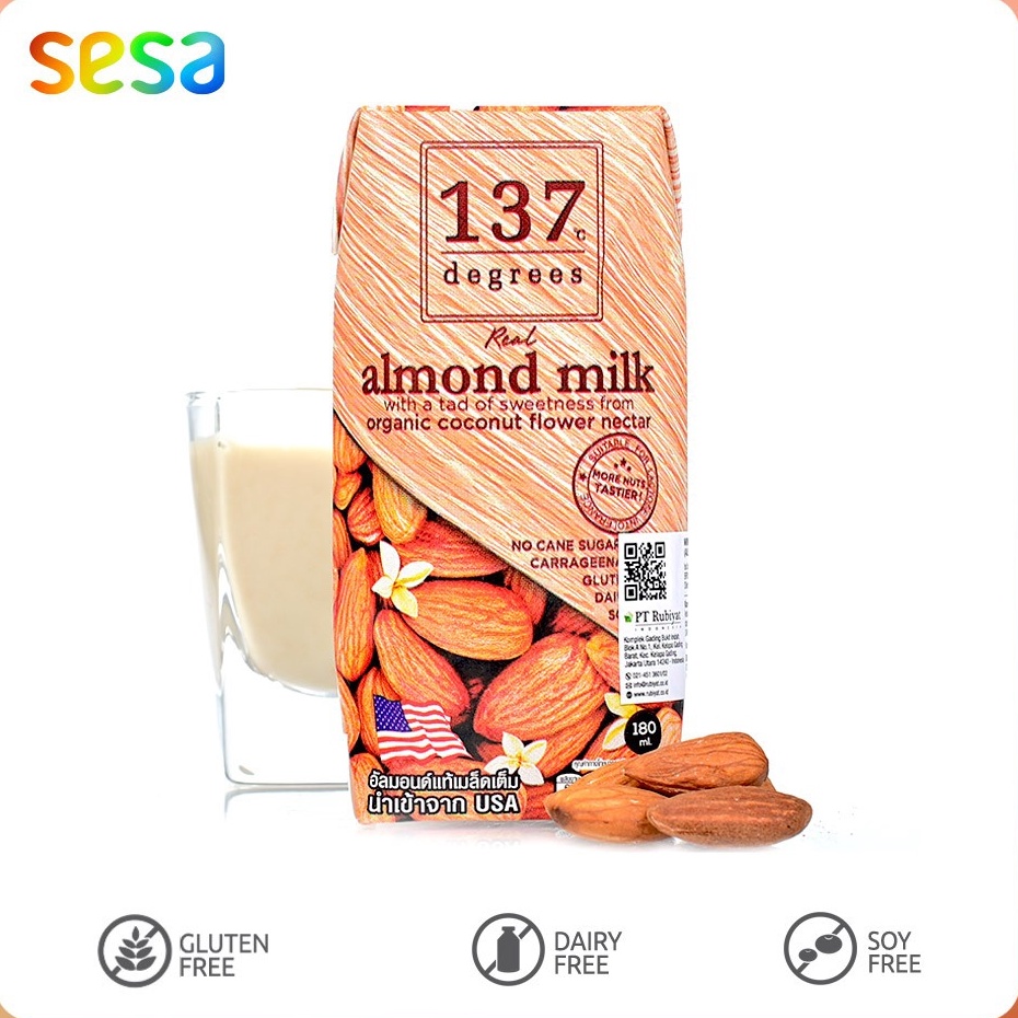 

Bestseller✪➘ 137 Degrees - Almond Milk Withanic Coconut Flower Nectar 180 ml I72