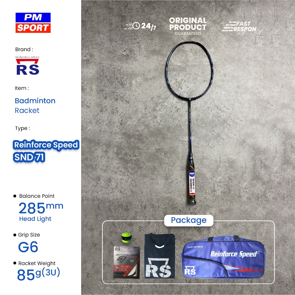 RAKET BADMINTON / BULUTANGKIS RS REINFORCE SPEED SND 71