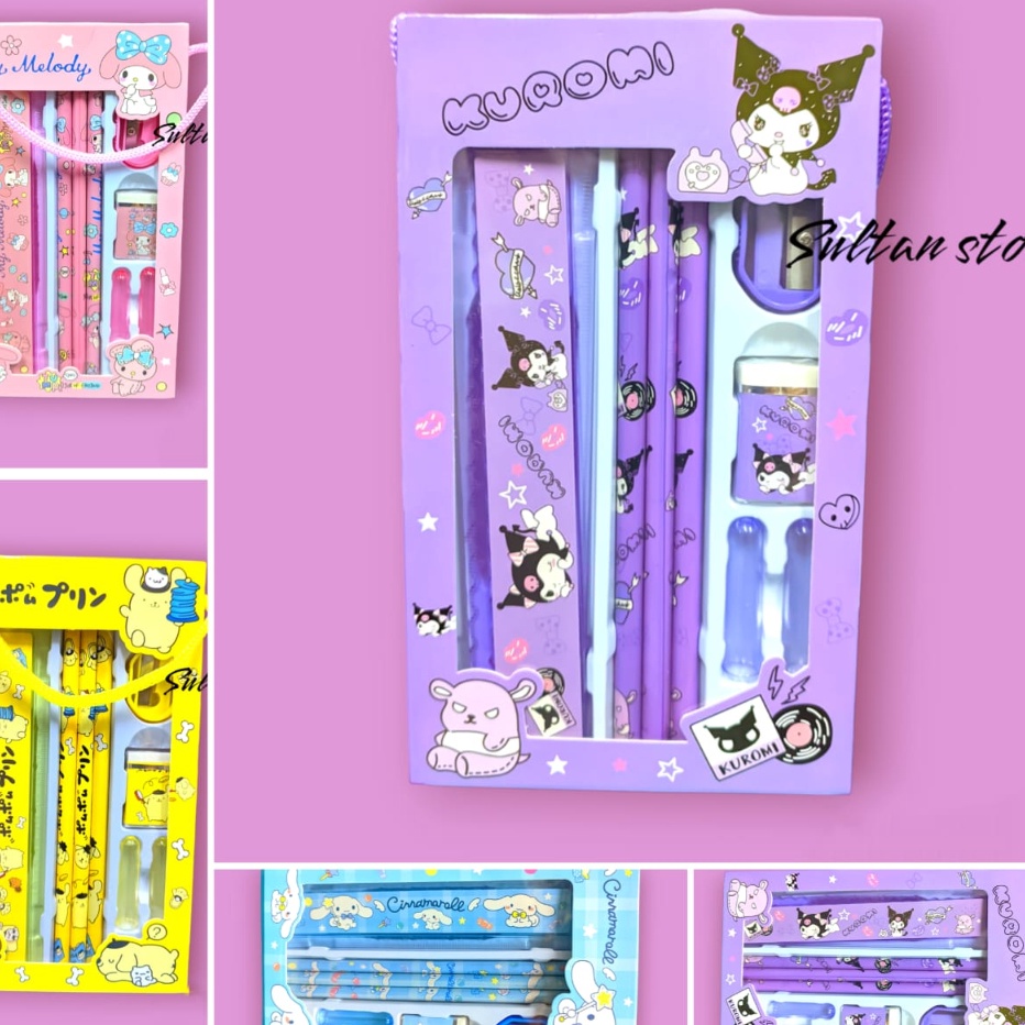 

[KODE WAFRP] PENSIL SET SANRIO KUROMI PURIN