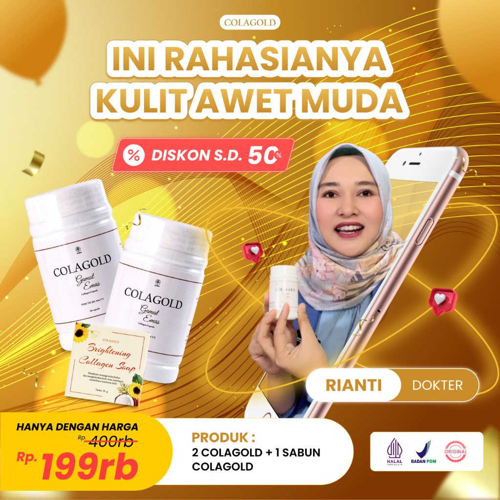 Colagold Obat Kolagen Colagold Colagen Gamat Emas Original Oollagen Gamat Emas Ori Colagen Pemutih B