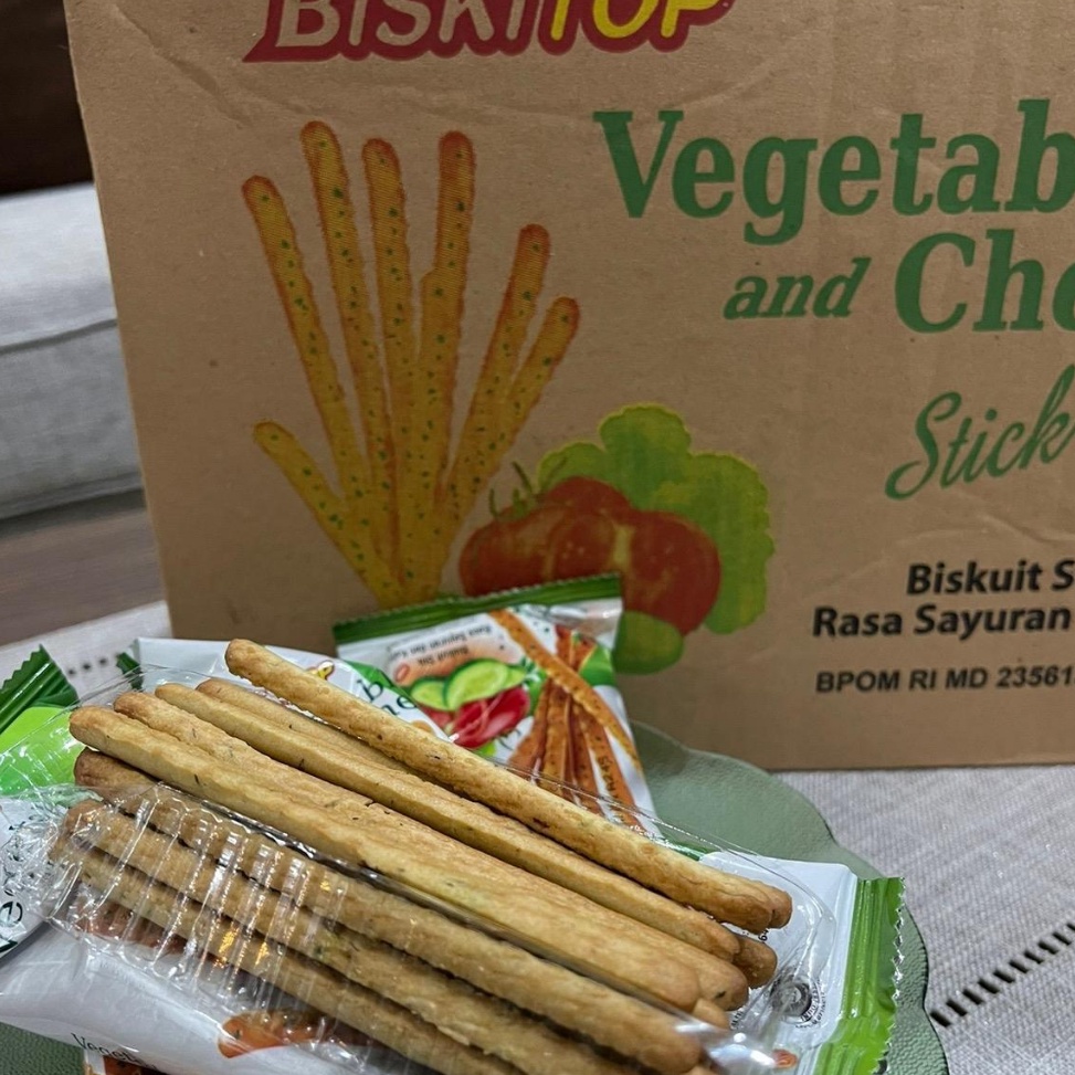 

[KODE SIMRR] 1 karton stick vegetable cheese biskitop isi 40picis - bisa COD