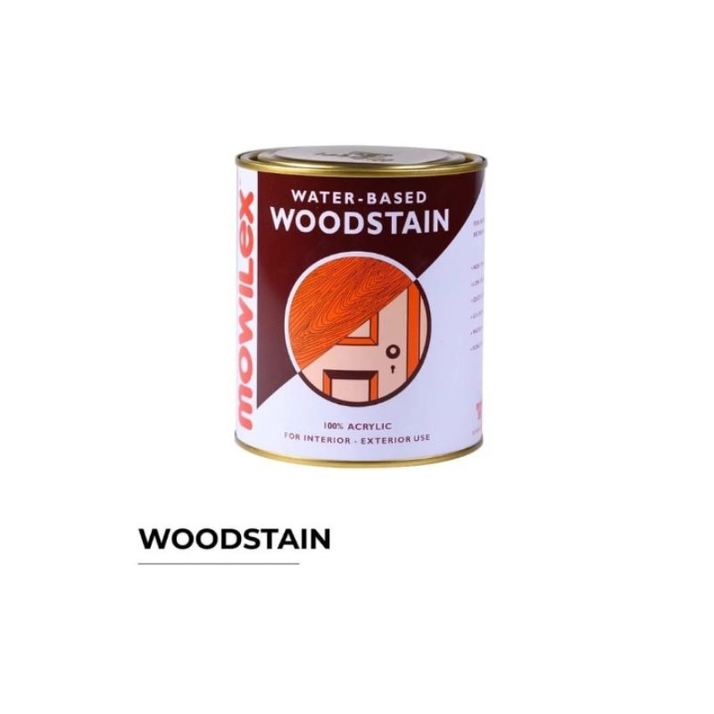 Mowilex Woodstain pelitur cat kayu 1 liter