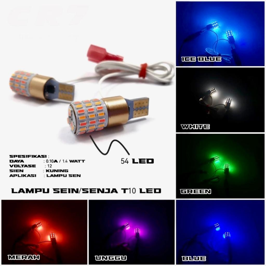 Lampu Senja 54 Mata Lampu Sen 54 Titik Led Sein Motor Bright Lampu Led T10 2 Mode Lampu T10 Led Bohl
