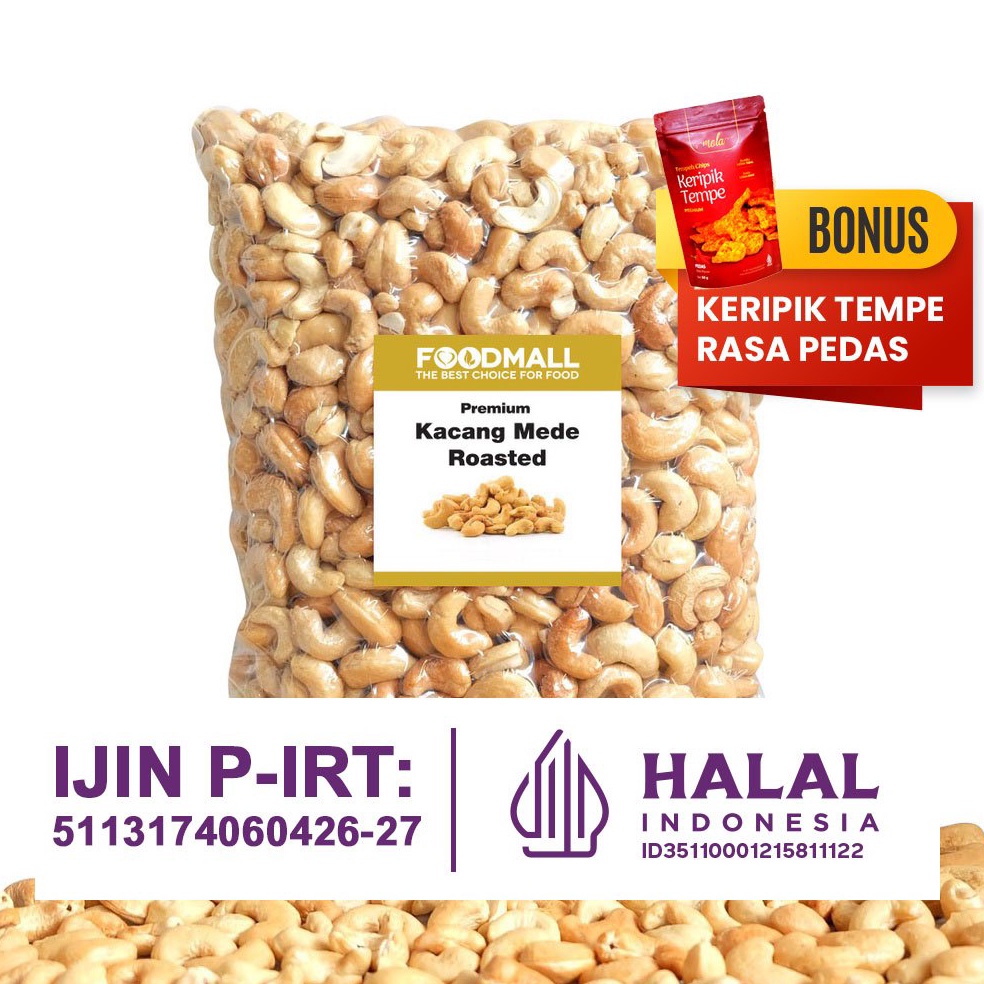 

QQMTB Kacang Mede Roasted UTUH / Mete Oven Panggang Matang Siap Makan Sale ⌒